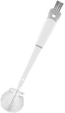 Inspired Deals 5 in 1 Long Handle Bottle Cleaning Brush For Cups, Water Bottles & Kettles white