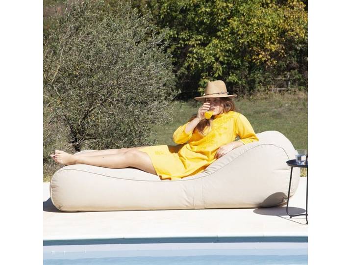 Pouf Bain de soleil extérieur Sun Lounger - Sable