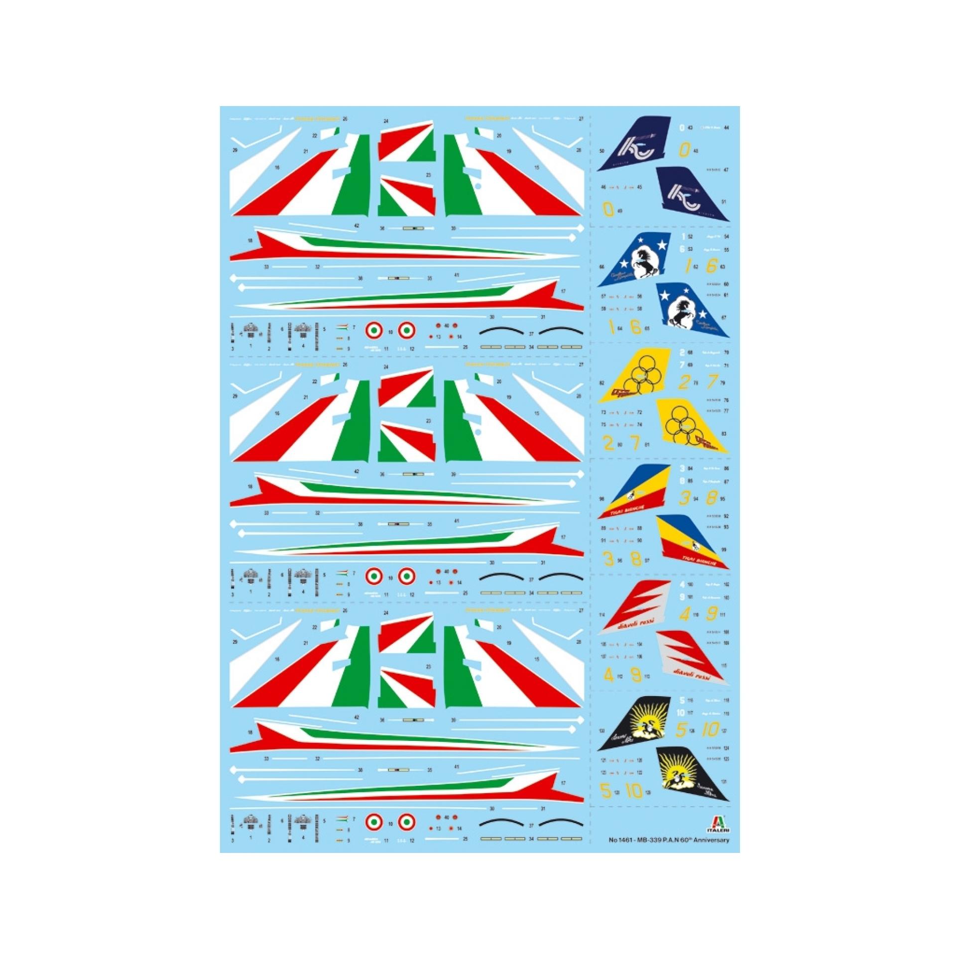 Other 1:72 3er Set Aermacchi MB-339 PAN 60Jah. (510001461)