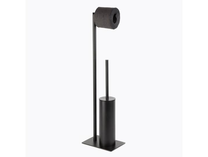 Support wc inox noir mat