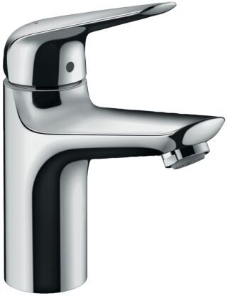 Hansgrohe Novus 100 Waschtischarmatur 71036000 chrom, Niederdruck, mit Ablaufgarnitur