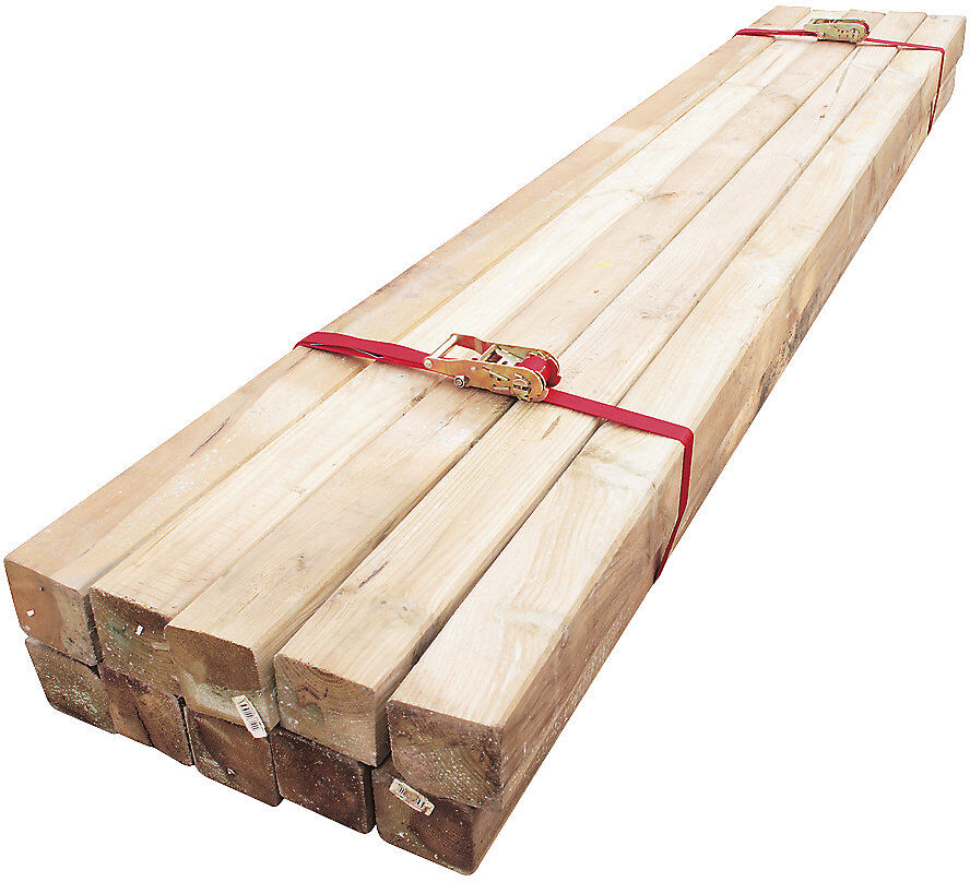 kaiserkraft Zurr-/Spanngurtset, mit Zugratsche, LxB 8 m x 50 mm, 2500/5000 daN, ab 10 Stk