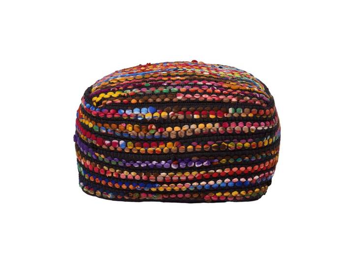 SITZPOUF Folk mit bunten Streifen, 60/60/30 cm