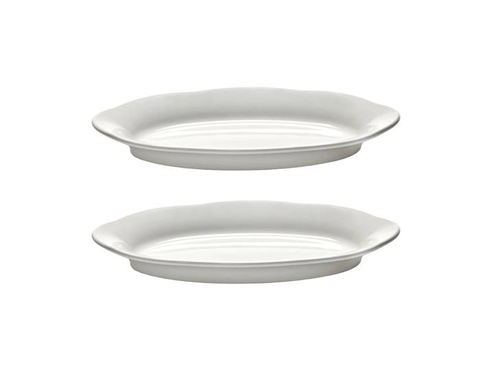 Serax Assiette ovale creuse Silhouette S 10x18,5 cm lot de 2 Blanc