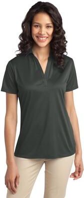 Port Authority L540 Women's Silk Touch Performance Polo Shirt in Steel Grey size 4XL   Polyester