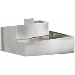 vidaXL Gartenblumentopf Silber 60 x 60 x 50 cm Edelstahl