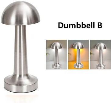 Evergreen Home Goods Cordless LED Table Lamp, Modernist Art Deco Design, Touch Control Desk Lamp For Home Decor silver