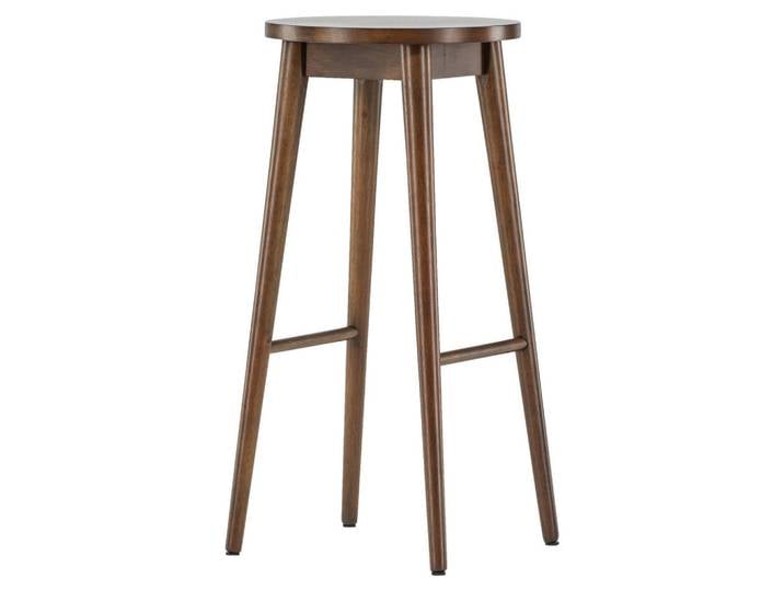Livetastic Barhocker-Set, Braun, Holz, Kautschukholz, massiv, 36x75x36 cm, Esszimmer, Barmöbel, Barhocker