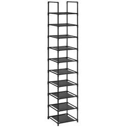Songmics Schuhregal schwarz 40/33/173 cm schwarz