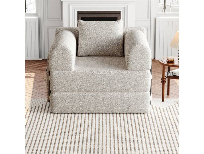 REDOM Schlafsofa Modernes Sitzmöbel mit Metallrahmen, mit Staufach in der Armlehne, drei Metallrahmen und mehreren Konfigurationsmöglichkeiten 1 Teile, mit Relaxfunktion