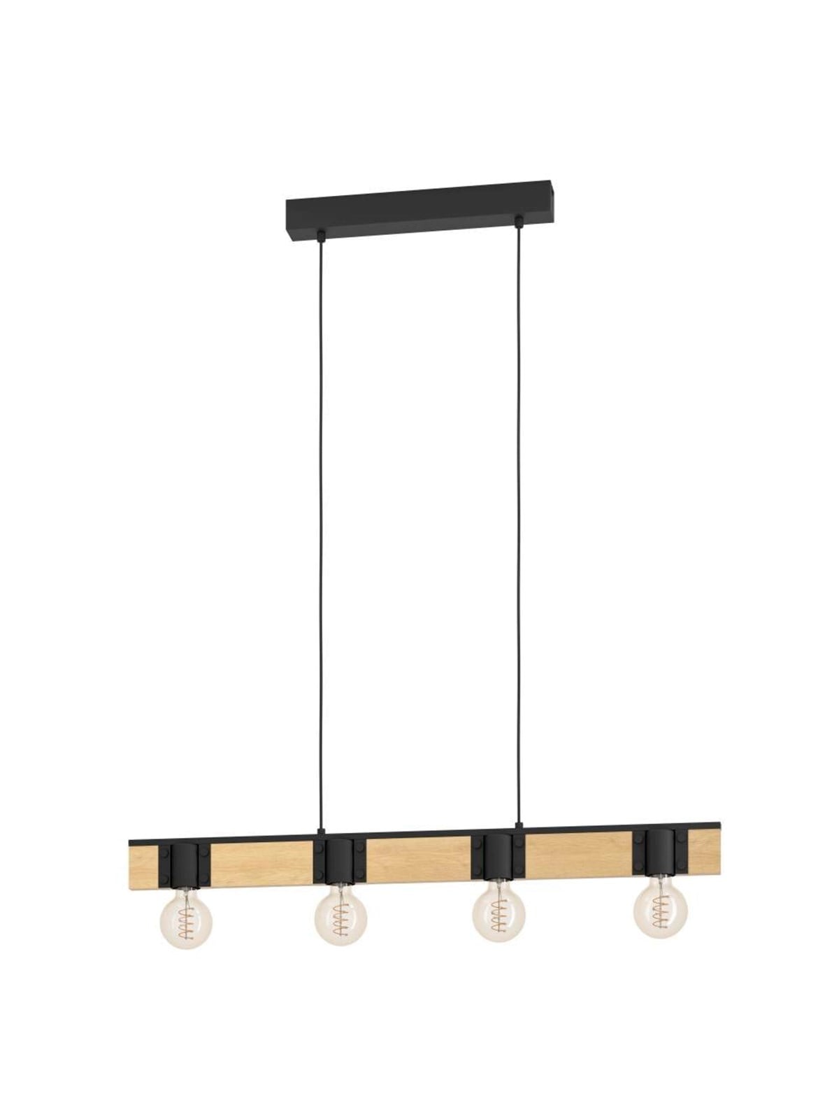 EGLO BAILRIGG long table pendant black/brown