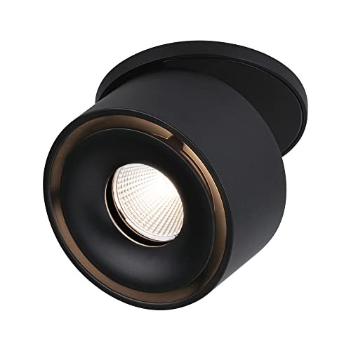 Paulmann Spircle LED inbouwspot zwart, warm wit, verstelbaar