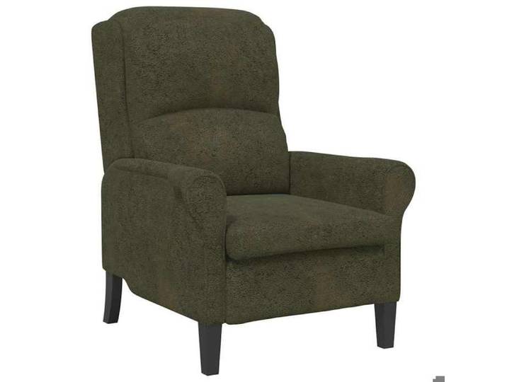 Remise Fauteuil de relaxation - Vert - Fauteuil Intérieur - Salon - Vert - armée - Simili cuir - 110 kg/siège_jnf89m