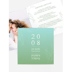 Hochzeitseinladungen selbst gestalten mit Spruch und Fotos im Onlinedesigner bei Meine-Kartenmanufaktur.de