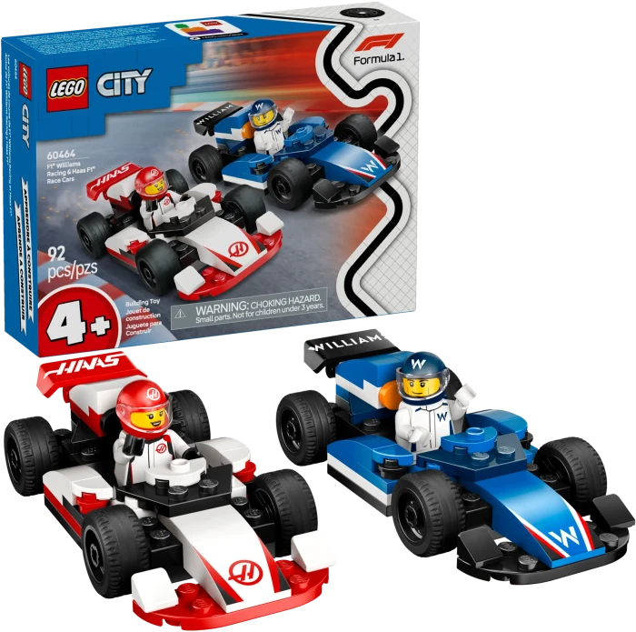 LEGO City 60464 F1 Williams Racing und Haas F1 Rennautos