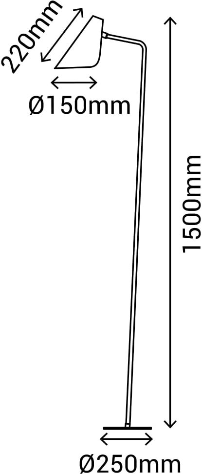 Sulion Lampadaire orientable beige ip20 1xe27 Beige 50x150x25cm
