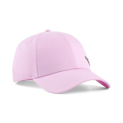 Baseball Cap PUMA "ESS METAL CAT BB CAP", Damen, rosa (mauve glow), Polyester, unifarben, Caps, klassisches 6-Panel-Design, gebogener Schirm, mit Metall-Pin
