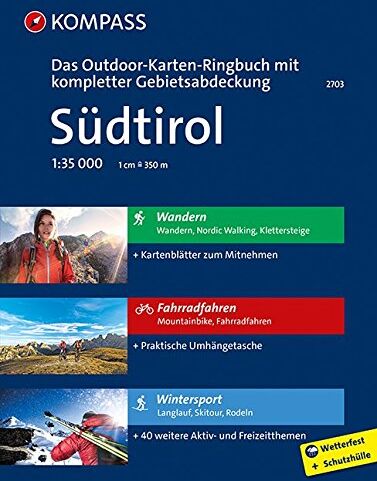 KOMPASS-Karten GmbH - Südtirol: 3 in 1: Das KOMPASS-Outdoor-Karten Ringbuch mit kompletter Gebietsabdeckung 1:35000 - Preis vom 11.10.2026 03:10:56 h