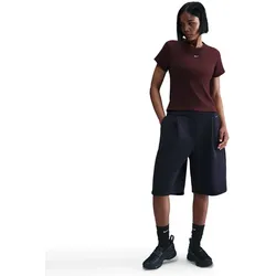 NIKE Sportswear Rib T-Shirt Damen 652 - burgundy crush/sail M