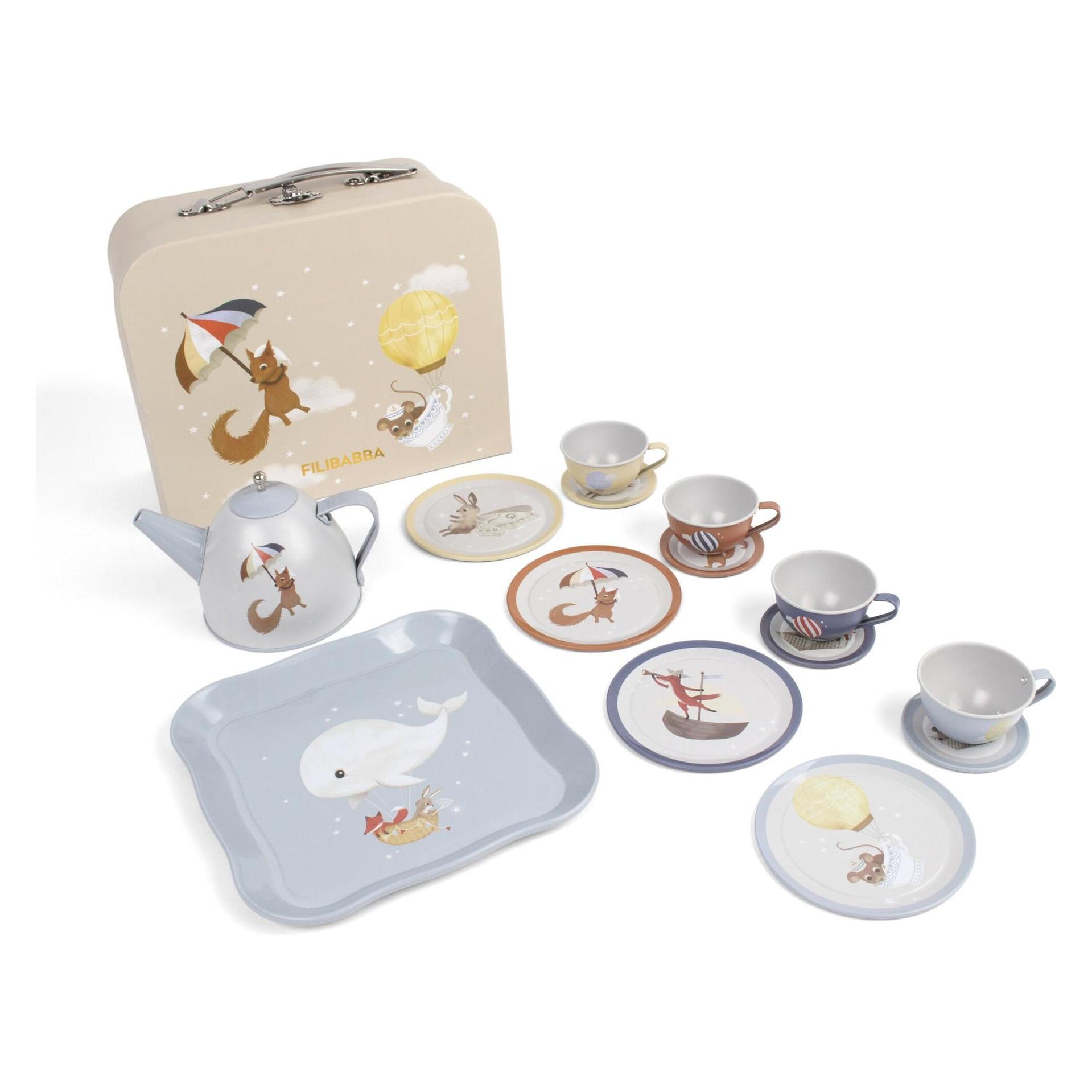 Filibabba Spielkoffer Tee-Set für 4 (FI-03827)