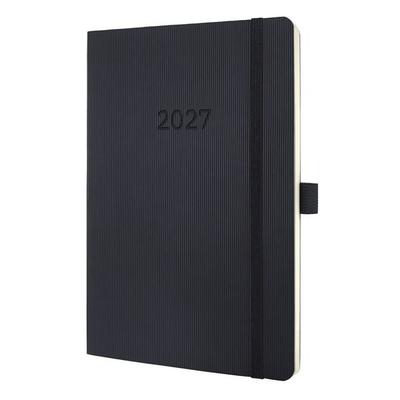 SIGEL C2722 Wochenkalender Conceptum 2027, ca. A5, Softcover, schwarz