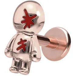 Titan Labret mit Innengewinde PUPPE