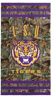 NCAA Real Tree Stripes Beach Towel