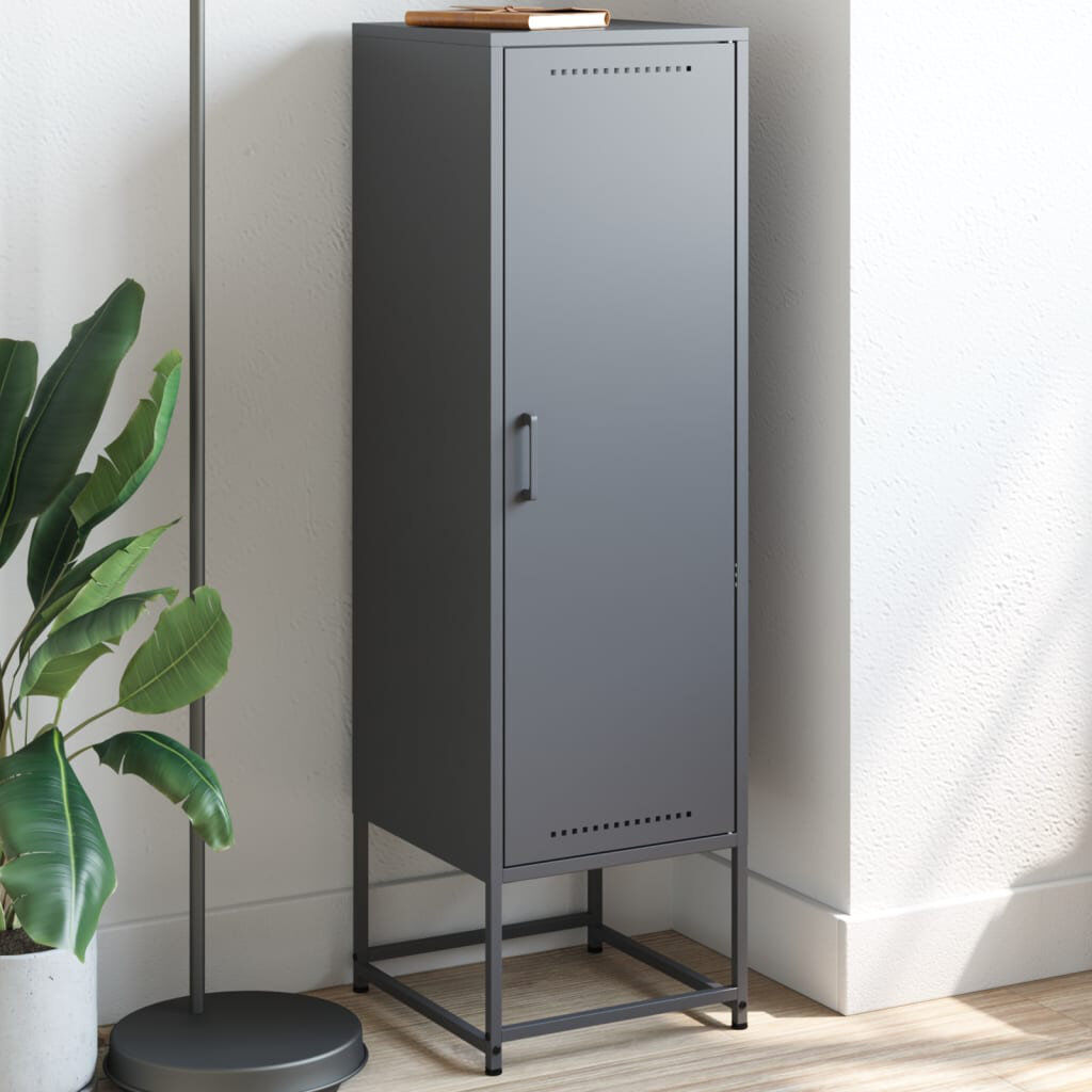 Borough Wharf Alikah Accent Chest Anthracite 123cm H X 36cm W X 39cm D
