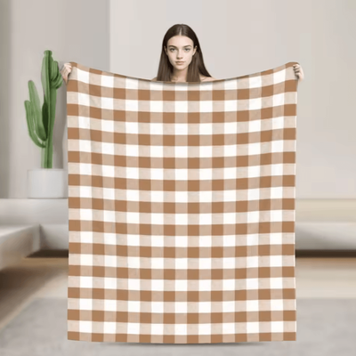 Inspire Curations Royal Stewart Tartan Plaid Soft Fleece Throw Blanket 16 150x125cm 60x50in