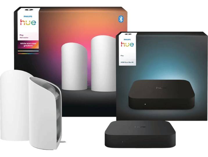 Philips Hue Play Wall Washer Wit Duo Pack + HDMI Sync Box 4K