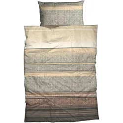 Collection Noblesse Biber-Bettwäsche Turi 135 x 200 cm Biber Beige / Braun
