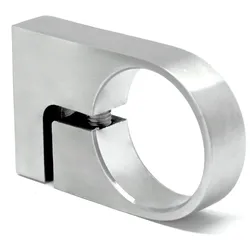 PRIOstahl Klemmstück Wandanker Ø 42,4 mm für Rundrohre zur Befestigung an der Wand aus Edelstahl V2A