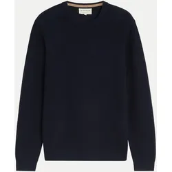 Strukturierter Pullover Blau M