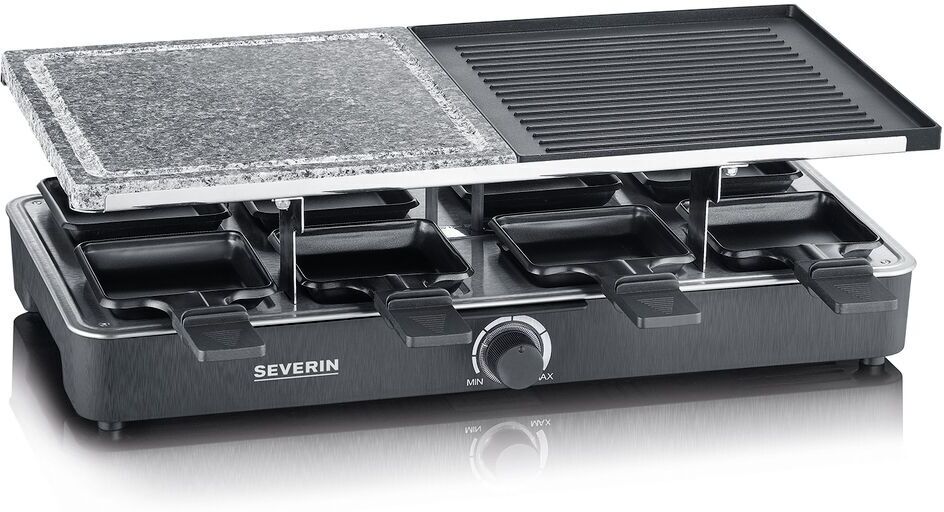 Severin RG 2376 Raclette   schwarz/silber - Refurbished