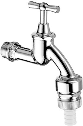 Schell vanne d'échappement 034410399 G 3/4 AG, chrome mat, poignée à bascule, combinaison de sécurité