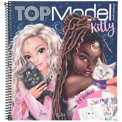 Depesche TOPModel - Kitty Colouring Book - Moonlight