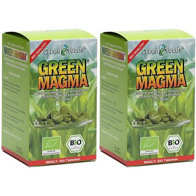 Green Magma Gerstengrasext Bio 2x 2x320 St Tabletten