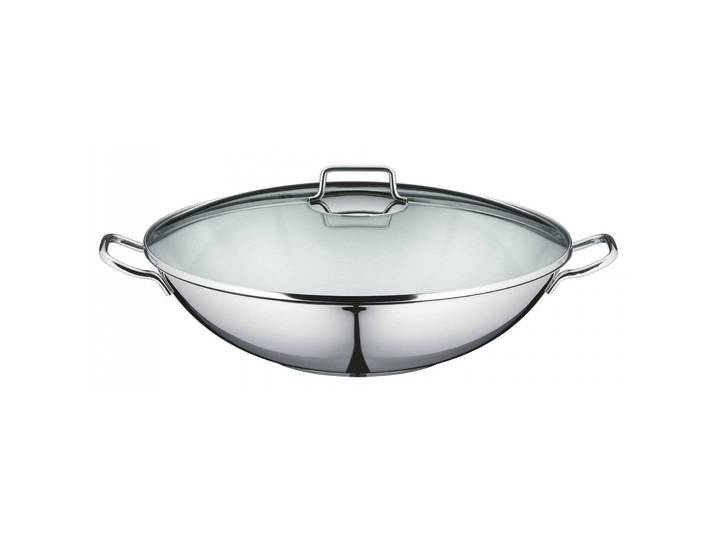 Wok WMF Silber Edelstahl 18/10 D 36 cm - Wok