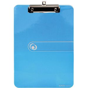 Herlitz Klemmbrett 11205671, easy orga to go, A4, Kunststoff, blau transparent