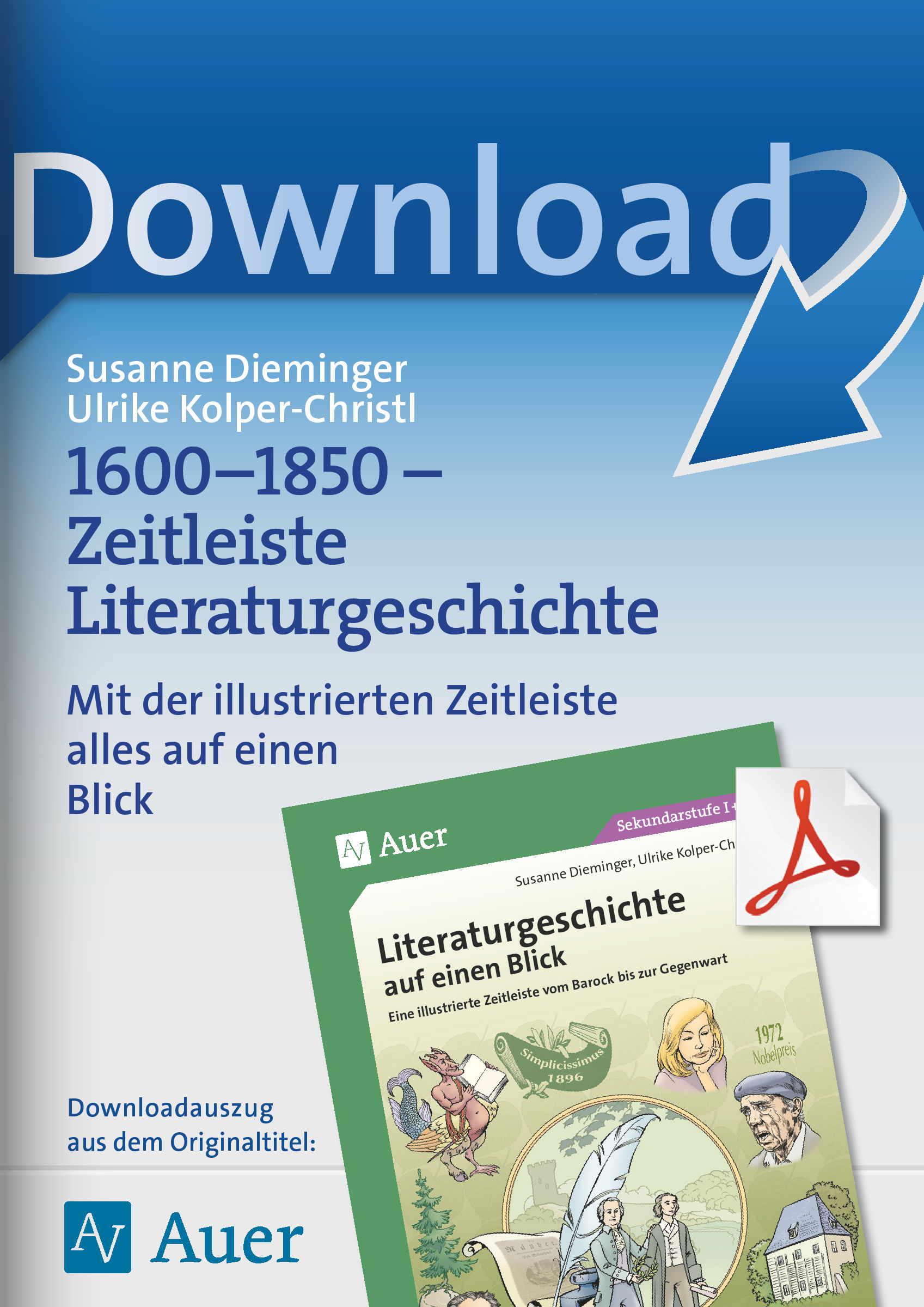 Auer Verlag 1600-1850 - Zeitleiste Literaturgeschichte