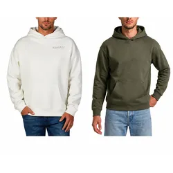 DENIMFY Hoodie Herren Oversize mit Druck DFMaxim - Black - 3XL