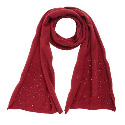 Schal LASCANA, Damen, blau (rot), Strick, Kunstfaser, leicht glänzend, unifarben, Modetücher Schal, Strickschal, Winterschal, Damenschal, Modeschal