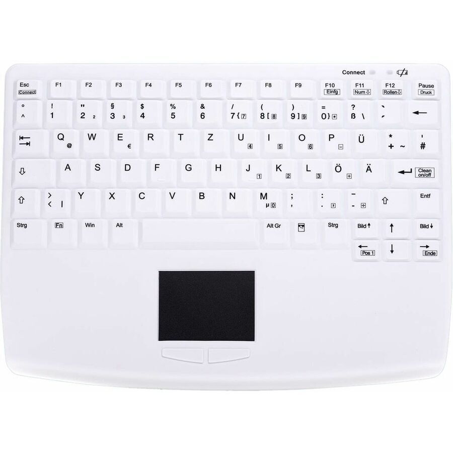 Contour Design Active Key AK-4450-GUVS-W/GE, Mini, Kabelgebunden, USB, Membran Key Switch, QWERTZ, Weiß