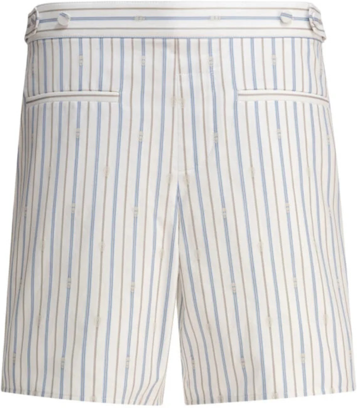 Alexander McQueen short homme blanc coton coupe regular Blanc 50