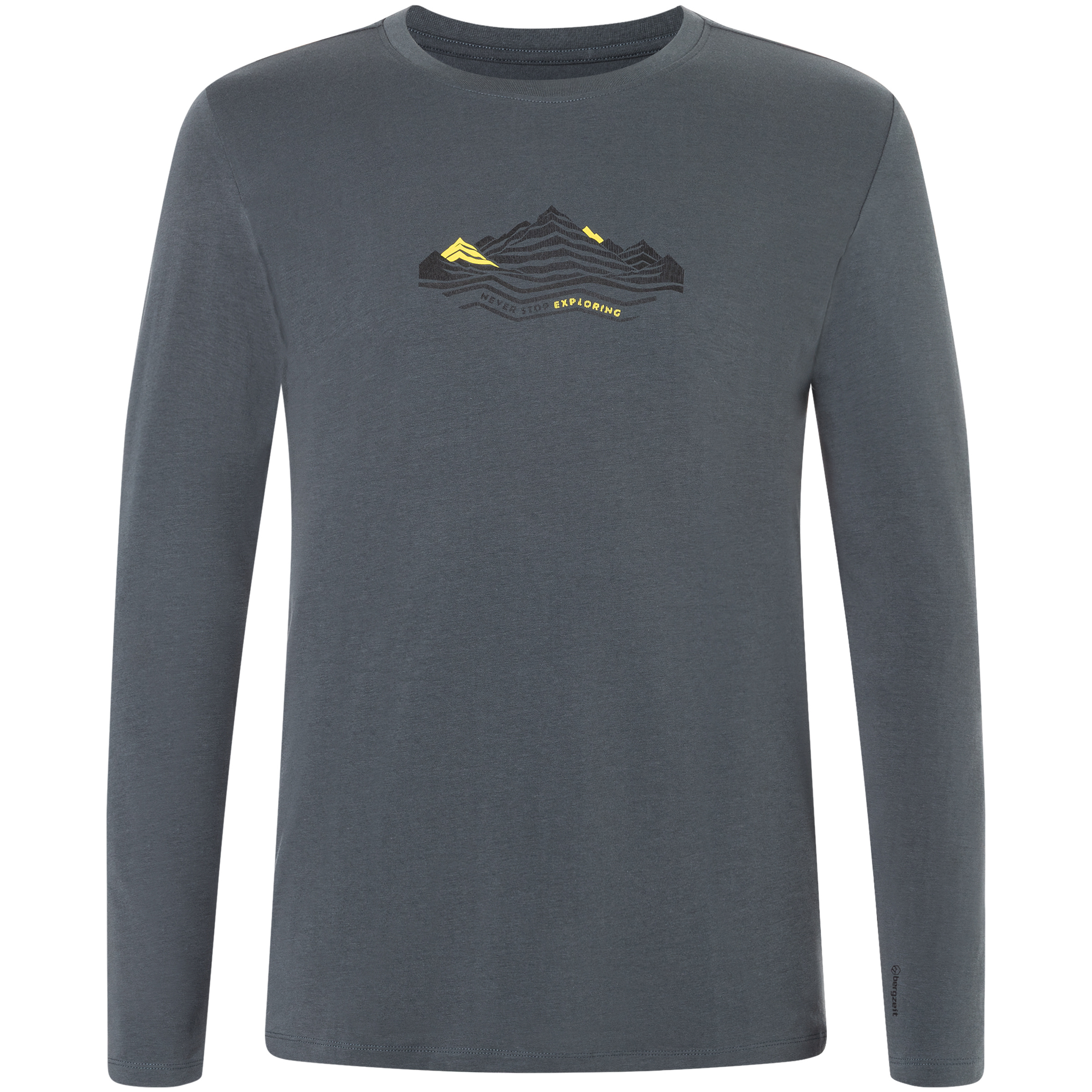 Bergzeit Basics Bergzeit Herren Longsleeves grau Größe S Trekking