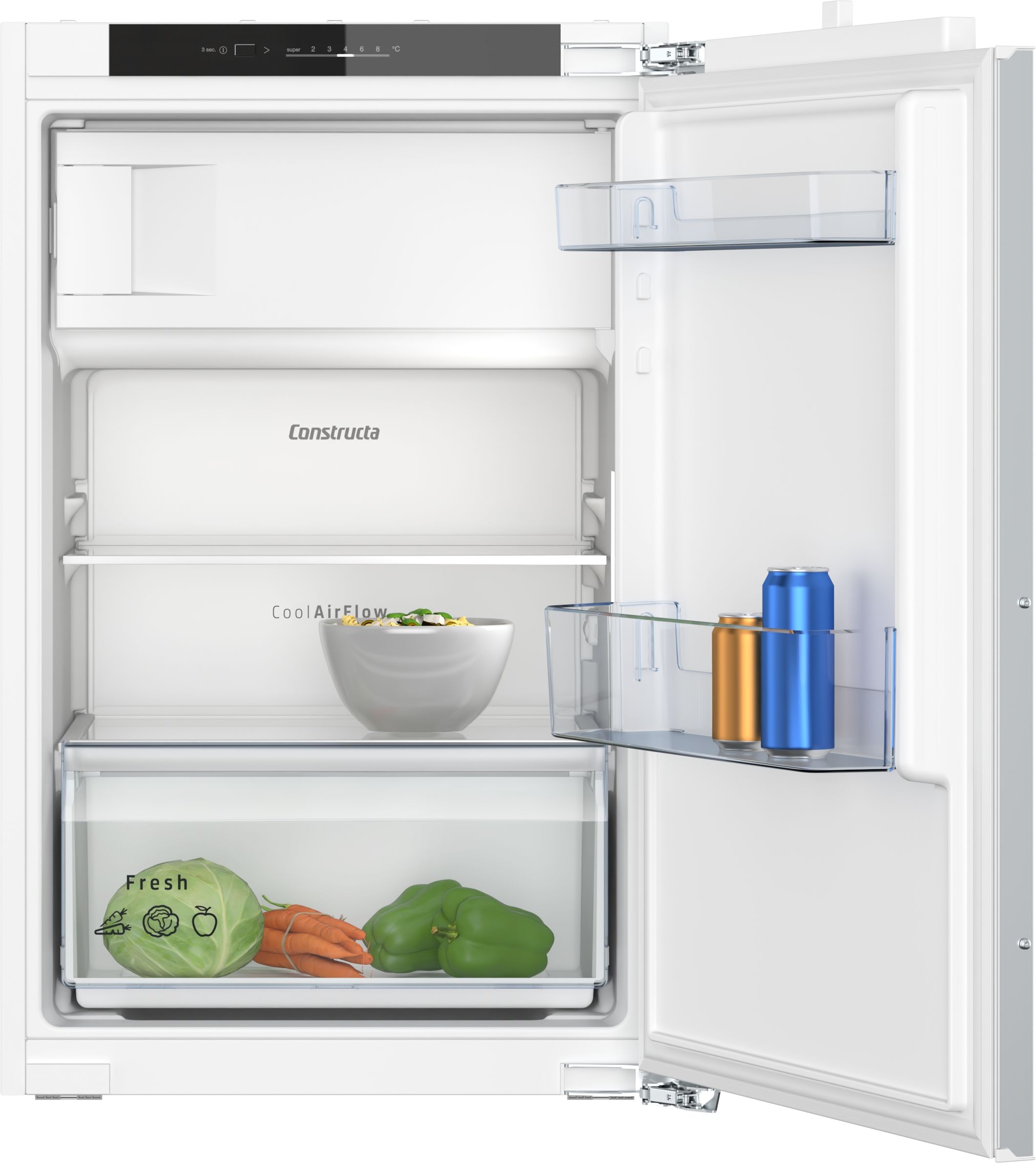 Constructa CK222EFE0 104 l 88 cm Einbaukühlschrank EEK: E 144 kWh Jahr