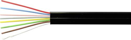 Kash 70I024 Telefonkabel LiYY 8 x 0.12 mm² Schwarz Meterware