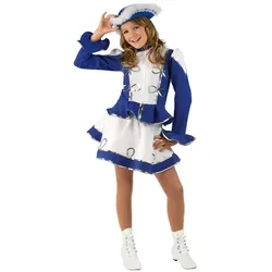 Gardekostüm "Ariella" für Kinder, blau/weiß