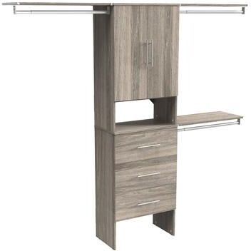ClosetMaid SuiteSymphony Modern 3-Drawer 2-Door 25-Inch Tower Closet Organizer