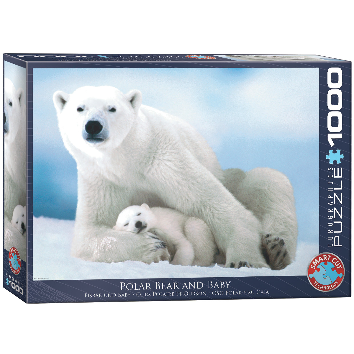 Eurographics Puzzel Parelmoerbeer en Cub 1000 stukjes Dieren